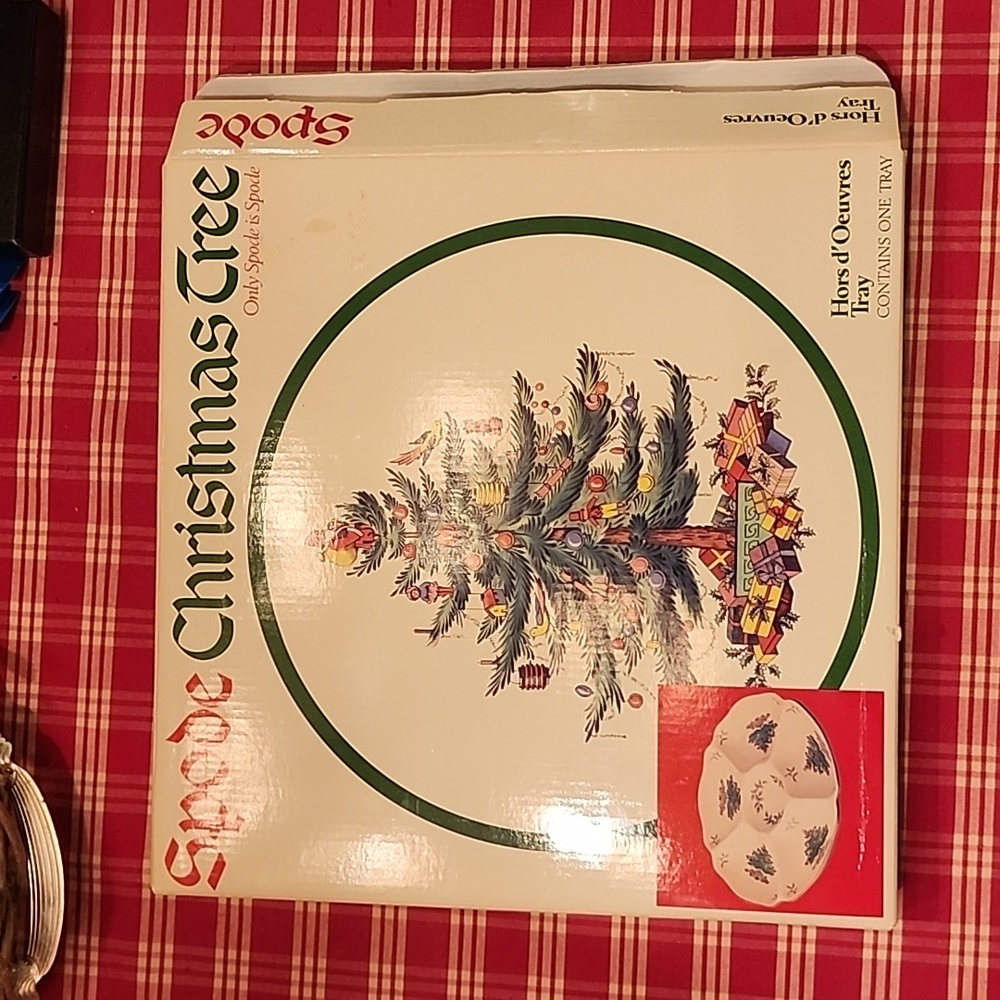 Spode Christmas Tree Hors d' Oeuvres Tray